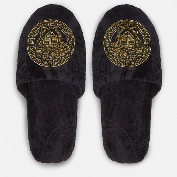 Versace home soft bath slippers NWOT - Picture 1 of 3